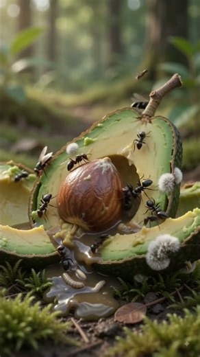 🥑 Avocado Life Cycle in 2 Minutes 🌱 | Seed to Tree | Amazing AI Nature Animation #shorts