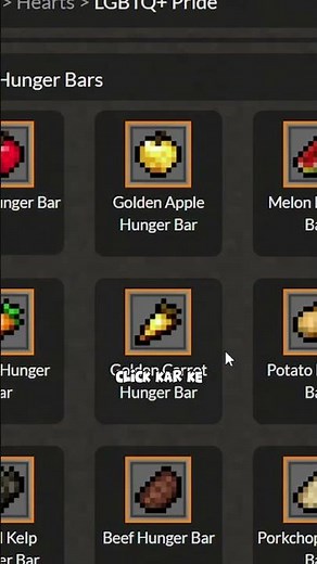 Minecraft Hunger Bar Hack! #minecraft