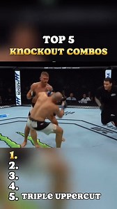 🔥Top 5 UFC knockout combos! 🔥 #ufc #COMBOS #knockout | Immortal UFC