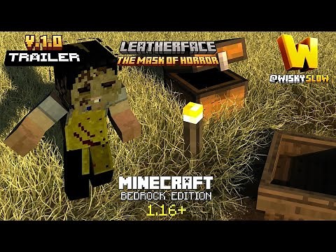 LEATHERFACE: The Mask of Horror Horror Story map for Minecraft Bedrock Edition 1.16+ Trailer