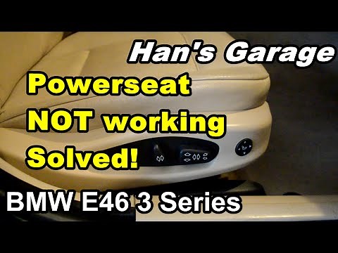 BMW DIY Video - How to replace Powerseat Motor