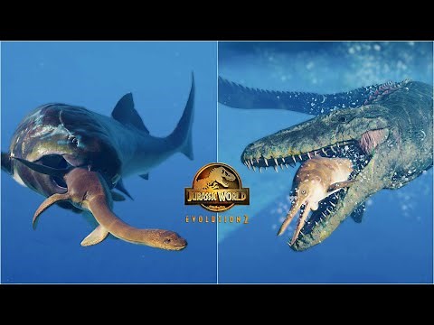 Mosasaurus vs Dunkleosteus | Jurassic World Evolution 2