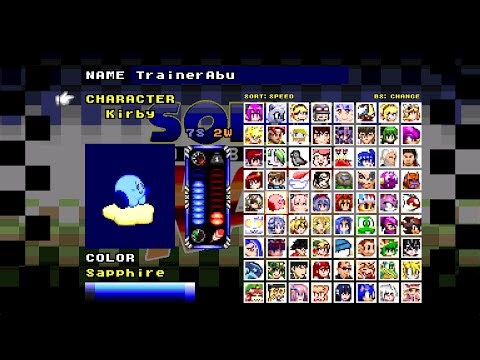 Sapphire Kirby races on a Warp Star in Sonic Robo Blast 2 Kart ⭐💙