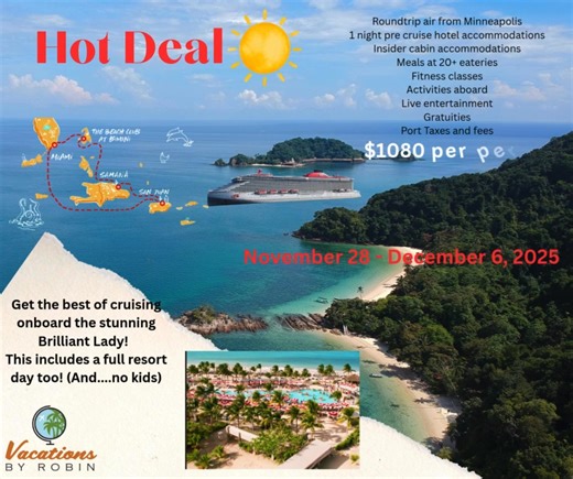 This deal is too good to pass up! Reach out soon!! | Vacations by Robin, an Independent Contractor of Mode Travel Agency, Inc.