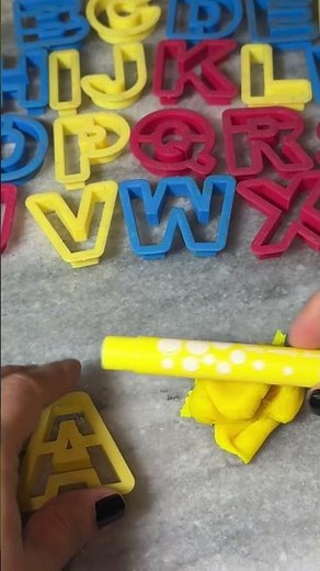 Playdoh alphabets #playdoh #playdohforkids #playdohabc #abcd #shorts