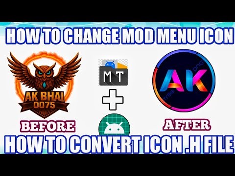 HOW TO CHANGE MOD MENU ICON | HOW TO CONVERT ICON.H FILE | HOW TO MAKE MOD MENU