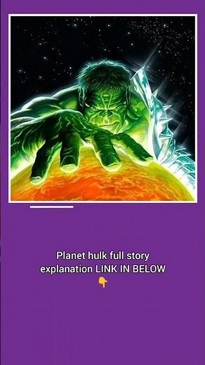 Planet Hulk full comic story explained....link below......#shorts #hulk #marvel