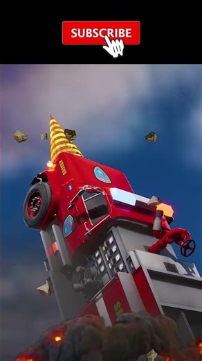 Driller Fire Truck & Monster Police Car vs Virus Infected Cars 🚨🔥 | Shot 03