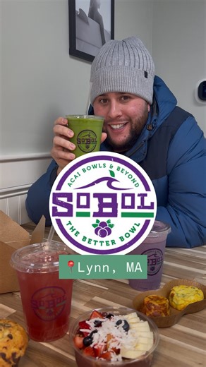 Sir Michael of House Petrigno on Instagram: "@sobol_lynn has found its way to Lynn! The perfect spot for a little healthy treat. I know I’ll be heading over here for a post gym meal. They specialize in açaí bowls, fresh fruit smoothies, refreshers & more. I was loving the spirulina. I felt refreshed & well-nourished after leaving SoBol. It was a surprise seeing @c_money_617 in Lynn too. Always good to see my bro C. Come on down to SoBol on Lynnfield St and get you something healthy. Let them kno