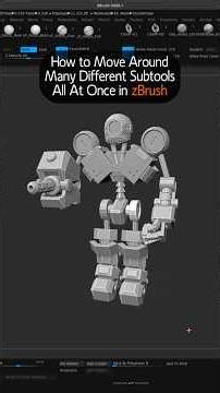 Transforming or moving and rotating multiple subtool layers all at once in zbrush (tips & tricks)