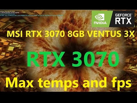 NVIDEA MSI RTX 3070 8GB Ventus 3x | Furmark GPU Stress test | for Gaming test | 175 FPS | Pc Gamer