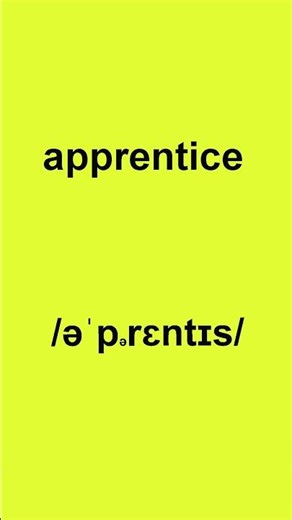 How to pronounce APPRENTICE in American English #spokenenglish #howtopronounce #americanenglish