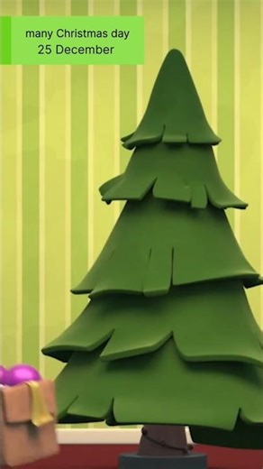 Merry Christmas Day 🎄 | Cute Cartoon Christmas Tree | 25 December Special