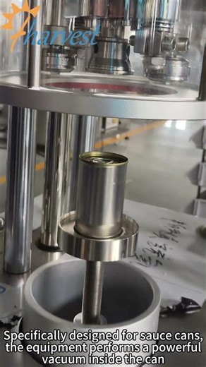 Halbautomatische Unterdruck-Verschließmaschine für Dosen mit Meeresfrüchte- und Fleischsoßen