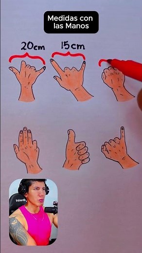 How to measure without a ruler 😱📏 #foryou #hands #measurements #curious #viral