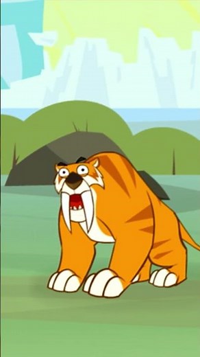 Smilodon Explained for Kids 🦷 Prehistoric Mammal Cartoon #shorts #cartoonforkids