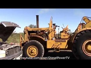 CAT DW20 SCRAPER START AND ON HIGHWAY DRIVING!!!!