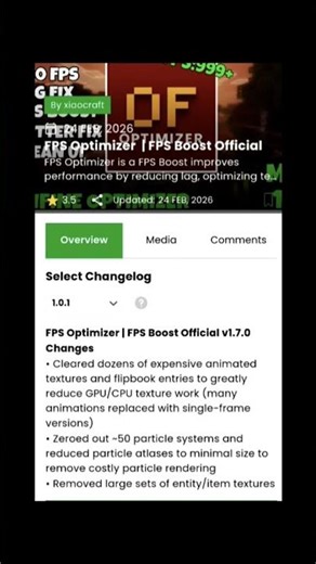 mods to increase fps in pocket edition minecraft