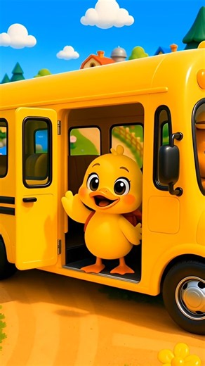 The Animals on the Bus - Part 2 (Duck, Sheep, Pig) #wheelsonthebus #animals #kids