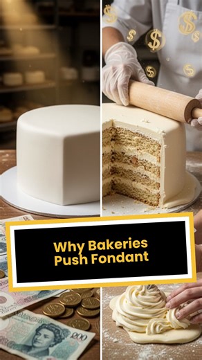 Bakeries don't want you to know this about fondant cakes 😳💰 #fyp #cakedecorating #cakebusiness