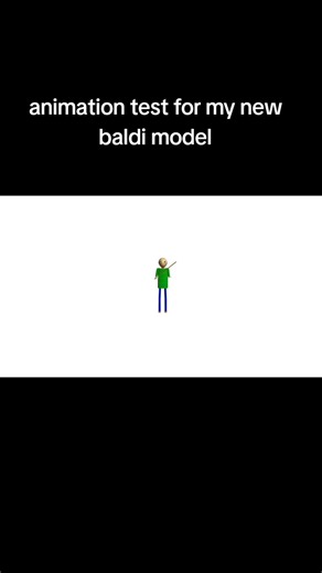 a quick animation test for my new baldi model that I made ... also sorry for not posting as much... #baldisbasics