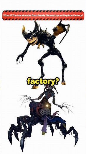 What if the Ink Monster from Bendy showed up inside the Playtime factory?