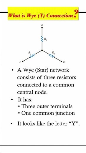 Wye vs Delta Connection Explained in 30 Seconds #electrical #electricalengineering #circuits