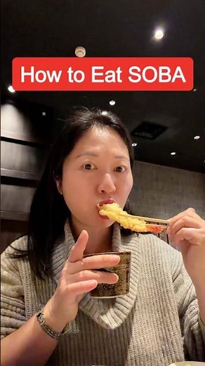 How to eat Soba #vlogjapan #japantravel #japanesefood
