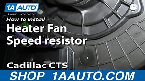 How To Replace Heater Fan Speed Resistor 2003-10 Cadillac CTS