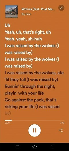 Wolves (feat. Post Malone) Lyrics - Big Sean