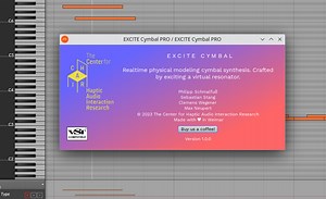 EXC!TE CYMBAL PRO by The Center for Haptic Audio Interaction Research - Cymbal Plugin VST3 Audio Unit