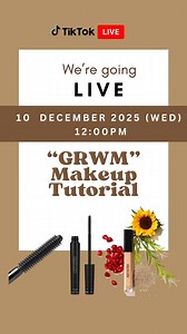 12K views · 185 reactions | We’re going LIVE on TikTok! ✨ Catch our makeup tutorial using ARTISTRY Go Vibrant Mascara + Future Glow Serum Concealer. Tune in at @amway_my  | Amway Malaysia | Facebook