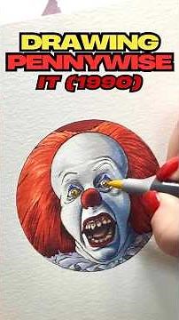 Drawing PENNYWISE - IT (1990) Timelapse