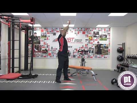Squat to Overhead Arm Swing with Rotation - Fitness Instructing: Pt Academy