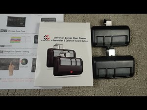 Programming a CreaCity 3 Button Universal Garage Door Opener
