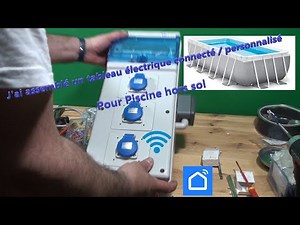 Mobile electrical panel for above-ground connected pool