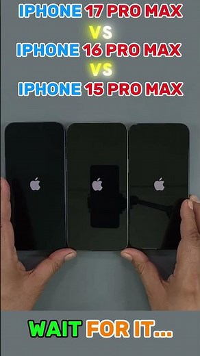 iPhone 17 vs 16 vs 15 Boot Test ⚡ Fastest iPhone?#iphone #iphone17promax