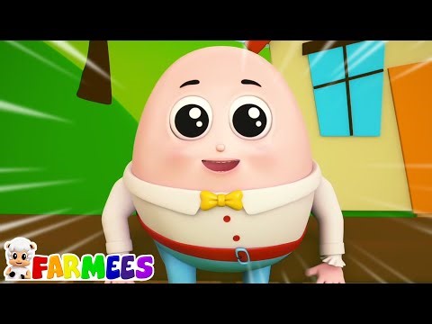 Humpty Dumpty นั่งอยู่บนกำแพง + เพิ่มเติม บทกวีและเพลงอนุบาลสำหรับเด็ก