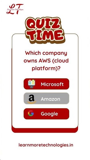 IT Quiz Time 🚀 | Who Owns AWS? | LearnMore Technologies Quiz Series