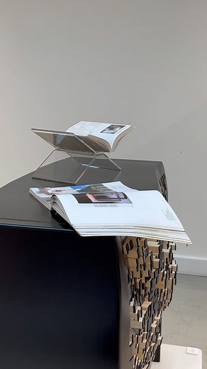 Title: Push and Store Cabinet Designers: Chung-Tang Ho Year: 2006 A cabinet that changes shape during use, a solid volume that opens up when objects are stored within it. The cabinet is in fact a sculpture in the round you and your objects can participate in. Put your favourite books in the Push and Store Cabinet, such as Rethinking Design of Renny Ramakers! Still available in the @droogamsterdam webshop. Icons@droog Each of our droog designs are iconic in their own way. They have a story to tel