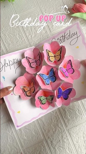 Diy🩷 Pop up birthday card #diy #shorts #popupcard