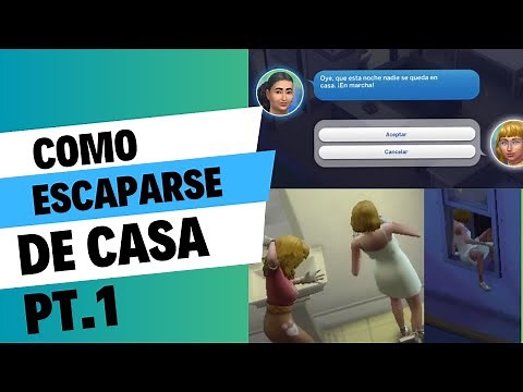 The Sims 4 | TUTORIAL 🌟How to sneak out of the house (Invitation and permission) pt.1 FIRST FLOOR