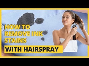 Quick & Easy Hack to Remove Ink Stains with Hairspray!