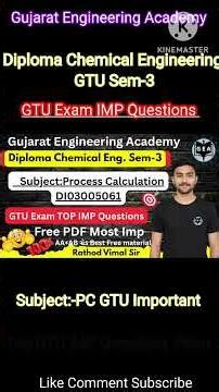 💯Process Calculation TOP IMP Questions 2025🔥| Diploma Chemical Eng. Sem-3 📘| GTU Most IMP💫💯#gtuimp