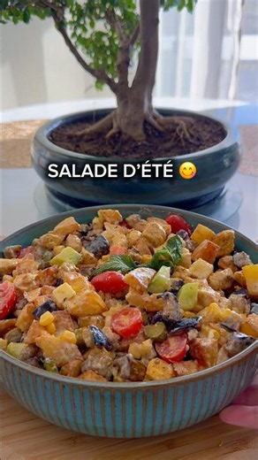 Summer Salad: potato, chicken, vegetables ☀️😍 #saladrecipe #salad #summerfood #quickrecipe