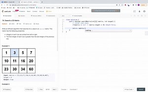 Leetcode 74 Search a 2D Matrix