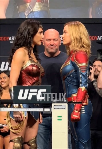 Wonder Woman vs Captain Marvel in the UFC Fight #wonderwoman #captainmarvel #dc #marvel #ufc