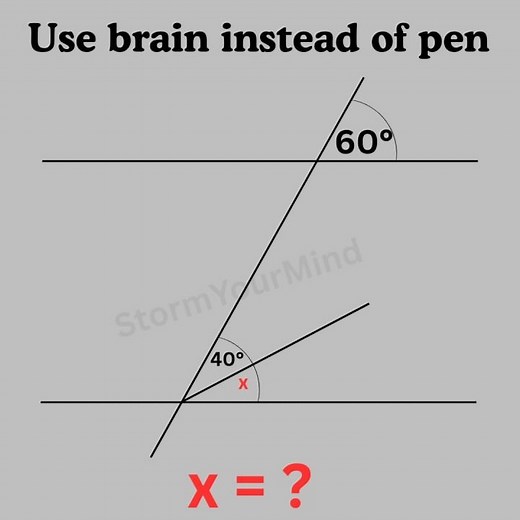 Basic mathematics Triangle problem algebra tricky problem #mathteacher #mathlover #mathfun #algebra