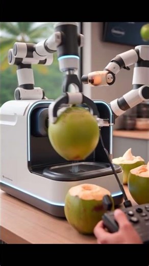 #AI Robotic Coconut Cutting Machine Smart Coconut Processing Technology #2025