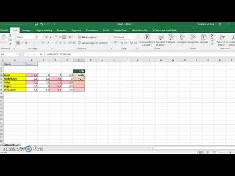Excel 3 Doortrekken formules